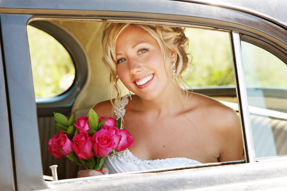 wedding cars surrey beautiful bride