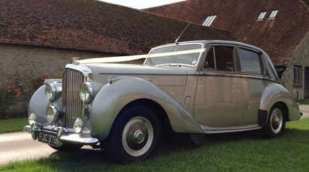 Wedding cars surrey bentley r type left view